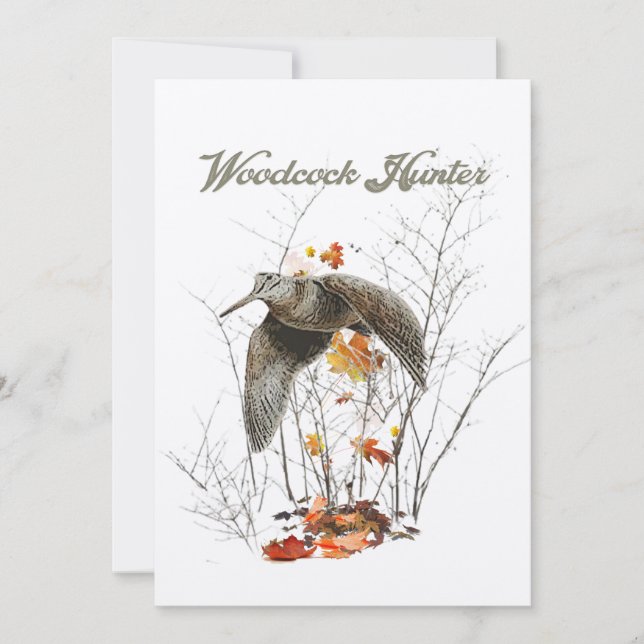 Holzjagd, Jäger Einladung (Vorderseite)