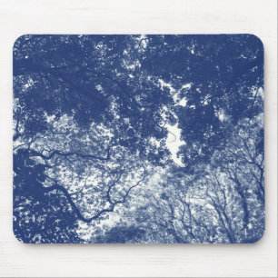 Holzkanopie 02 - Zyanotypeneffekt Mousepad