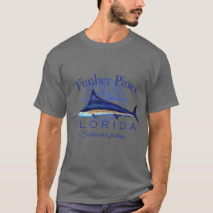 Holzkiefern Florida Sailfish Seeteufel Salzwasser T-Shirt
