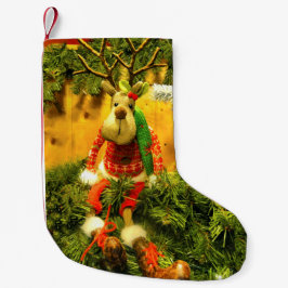 "Holzklotz auf seinem Hinterteil" Strumpf Kleiner Weihnachtsstrumpf