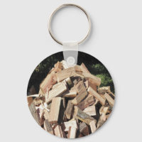 Holzklotz im Freien