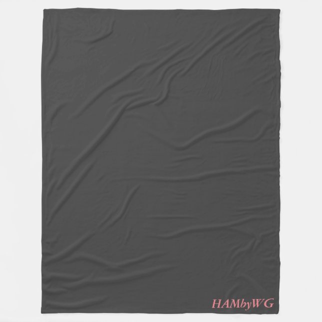 Holzkohle - HAMbWG Fleece Blanket, groß (Vorderseite)