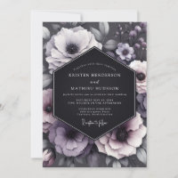 Holzkohle-Melancholie-Anemone-Hochzeit