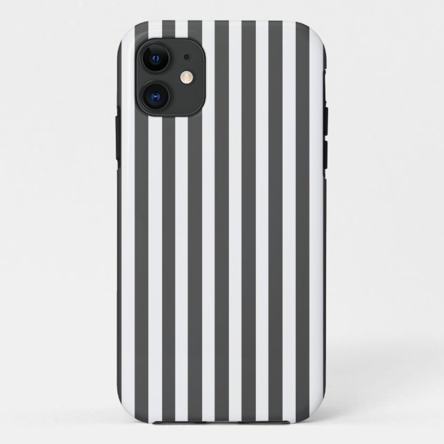 Holzkohle Moderne Streifen Case-Mate iPhone Hülle (Rückseite)