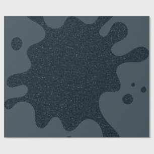 Holzkohle-Tinte-Splash-Geschenkverpackungspapier - Geschenkpapier