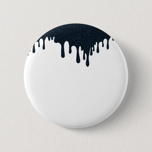 Holzkohle-Tintentropfen-Button – Design mit oberem Button (Vorderseite)