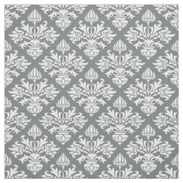 Holzkohle, weißer Damast #3 Größe6 Stoff