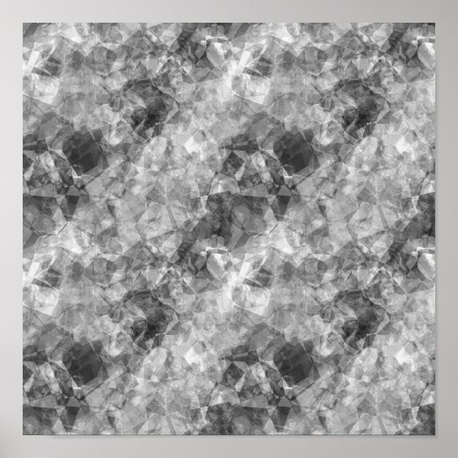 Holzkohle zerknitterte Textur Poster (Vorne)