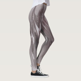 Holzkohle zu Hellgrau Leggings