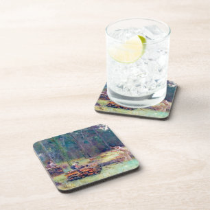 Holzkohlebrenner Holzspalter Tom Roberts 1886 Getränkeuntersetzer