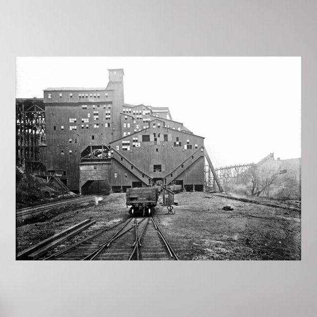 Holzkohlebruch Kingston Pa. Poster (Vorne)
