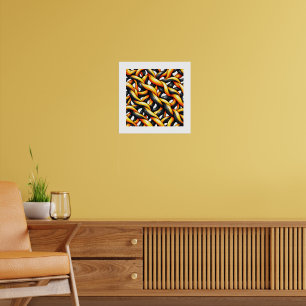 Holzkohlegewebe Poster