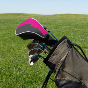 Holzkohlegrau RosaSplash Golf Headcover