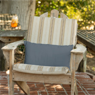 Holzkohlegraue Outdoor-Lendenkissen Kissen Für Draußen