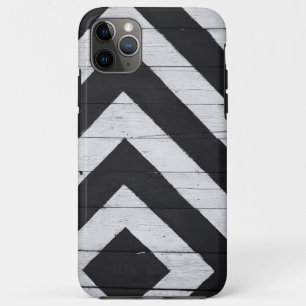 Holzkörner in Schwarz und Weiß gestrichen Case-Mate iPhone Hülle