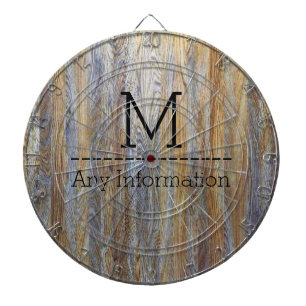 Holzkörner-Monogramm Nr. 4 Dartscheibe