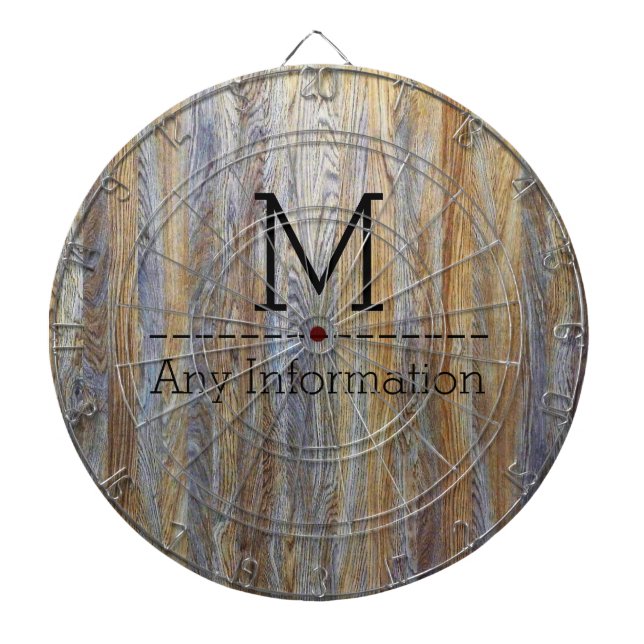 Holzkörner-Monogramm Nr. 4 Dartscheibe (vorne)