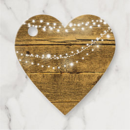 Holzkörner und -lampen Landverheiratung Geschenkanhänger