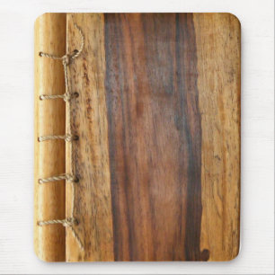 Holzkörniger Schnürmuskopf Mousepad