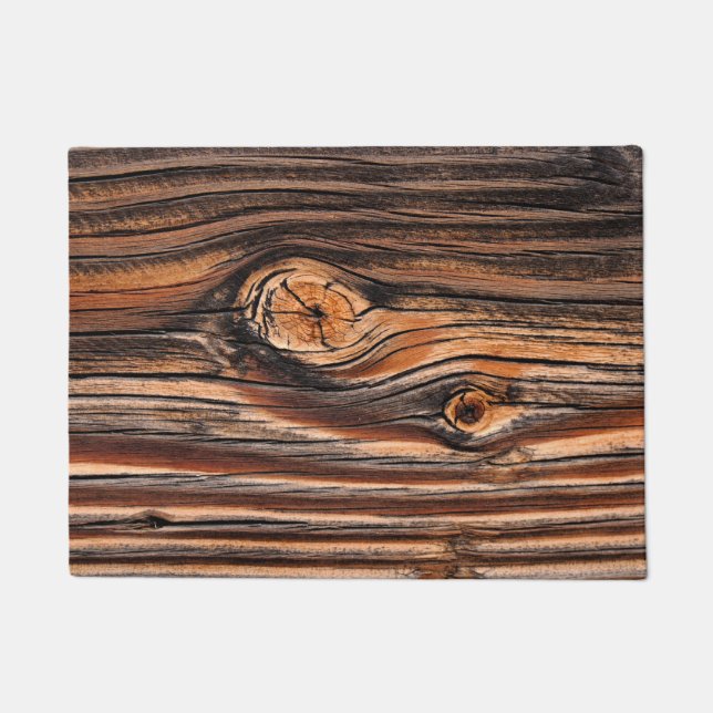 Holzkörnmuster Fußmatte (Vorderseite)