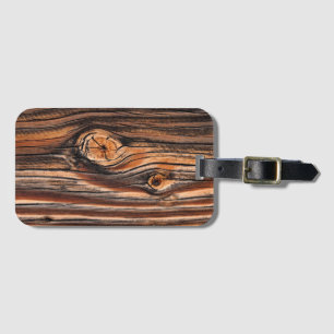 Holzkörnmuster Gepäckanhänger