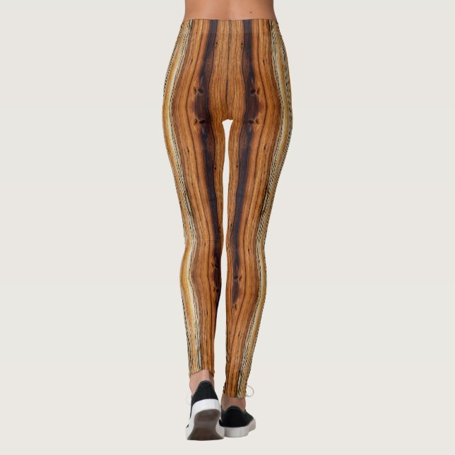 Holzkörnmuster   leggings (Rückseite)