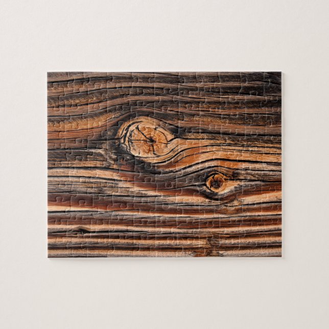 Holzkörnmuster Puzzle (Horizontal)