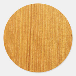 Holzkörnmuster Runder Aufkleber