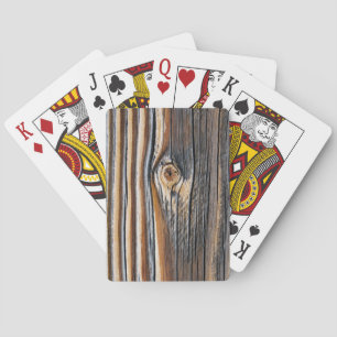 Holzkörnmuster Spielkarten