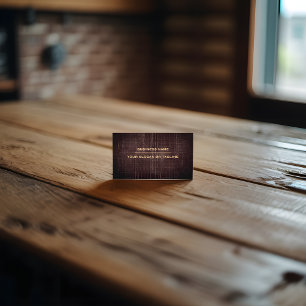 Holzkornstruktur-Foto Minimalistische Konstruktion Visitenkarte