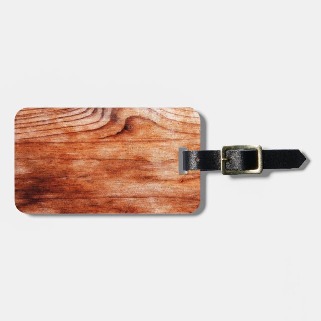 Holzkörntextur Gepäckanhänger (Vorderseite horizontal)