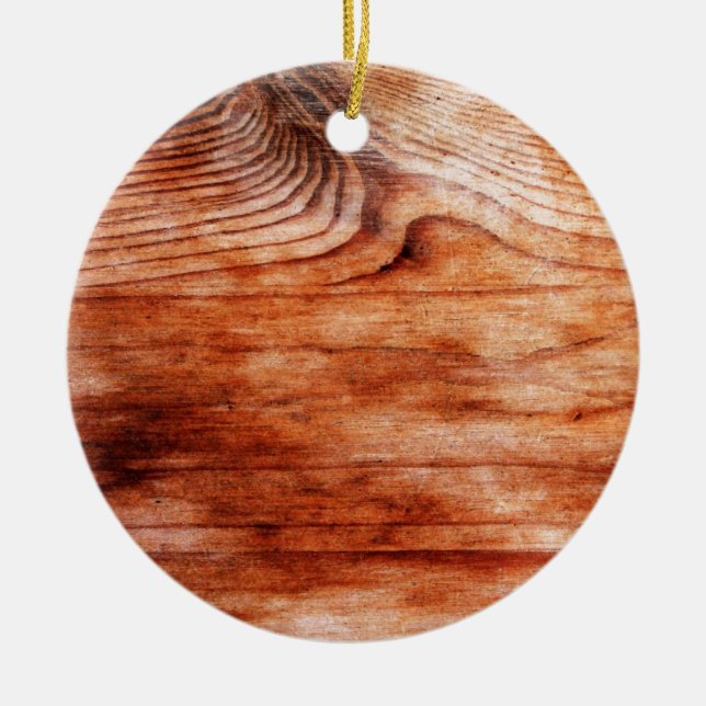 Holzkörntextur Keramikornament (Vorne)