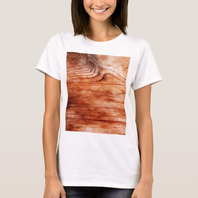 Holzkörntextur T-Shirt (Vorderseite)
