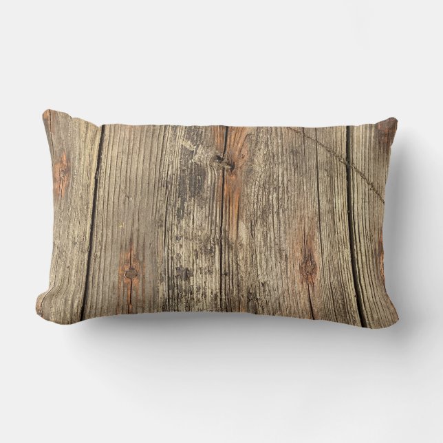 HOLZKÖRPER FOTO LUMBAR PILLOW LENDENKISSEN (Vorderseite)