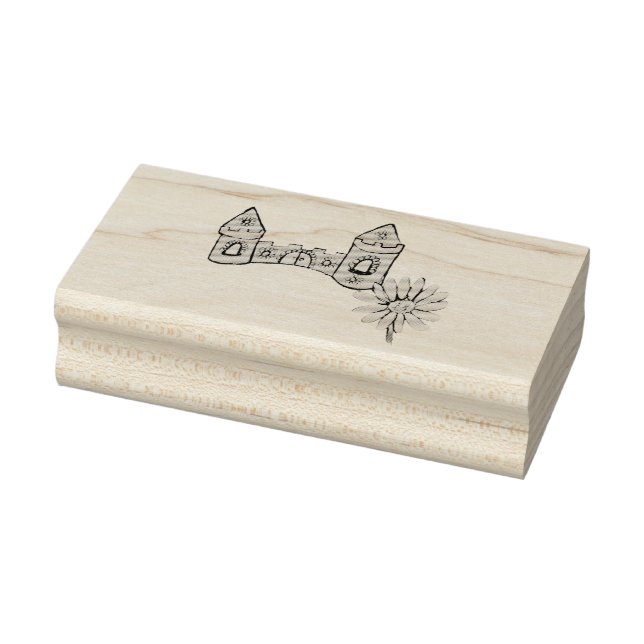 HOLZKUNST BRIEFMARKE KUNST UND DESIGN STIL GUMMISTEMPEL (Stempel)