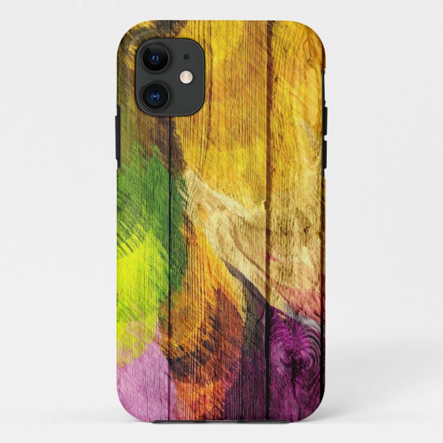 Holzkunstkunst Acrylmalerei Case-Mate iPhone Hülle (Rückseite)