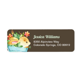 Holzland Bunny Return Address Label