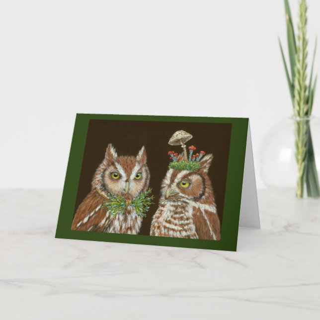 Holzland Romance Grußkarte Karte (Vorderseite)