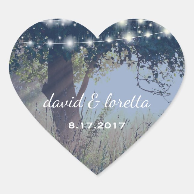 Holzland Twilight Fairy Lights Aufkleber Klein (Vorderseite)