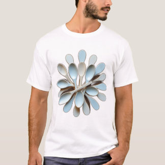 Holzlöffel mit pastellfarbenen Mustern T-Shirt