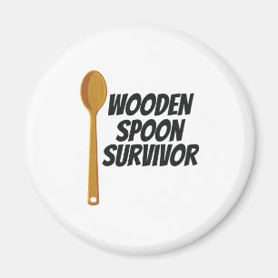Holzlöffel Survivor Funny Nostalgie Magnet