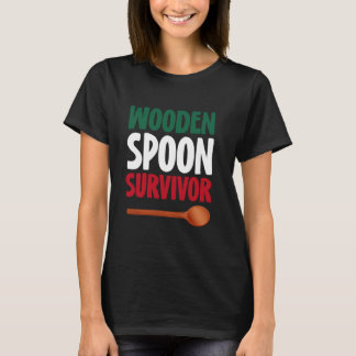 Holzlöffel Survivor Italienische Flagge Italien T-Shirt