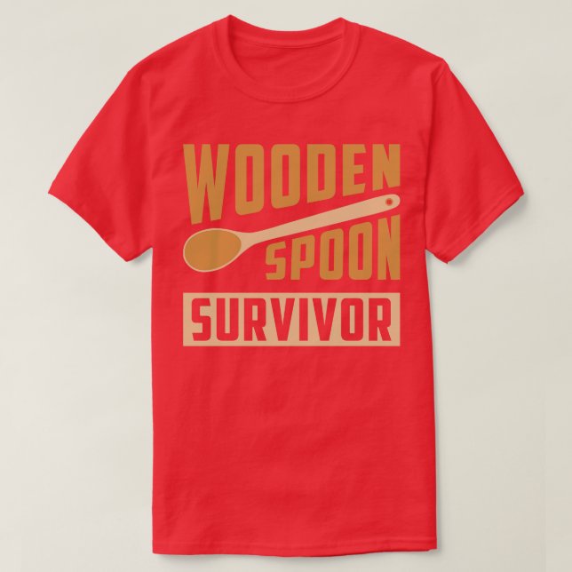 Holzlöffel-Überlebender 3 T-Shirt (Design vorne)