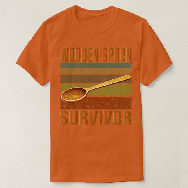 Holzlöffel-Überlebender 6 T-Shirt (Design vorne)
