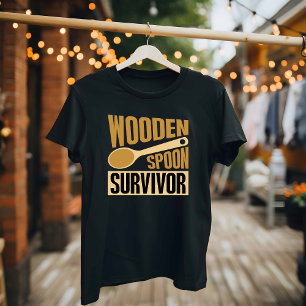 Holzloffel-Überlebender - Lustige Küche T-Shirt