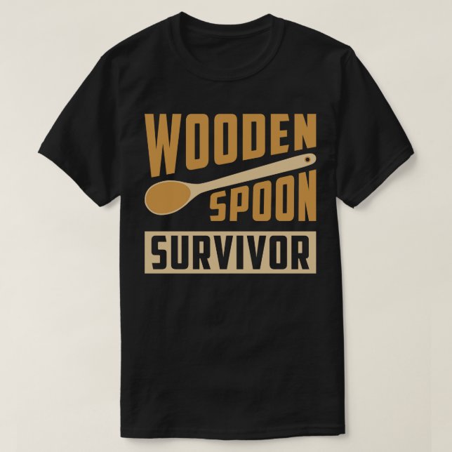 Holzlöffelüberlebende 2 T-Shirt (Design vorne)