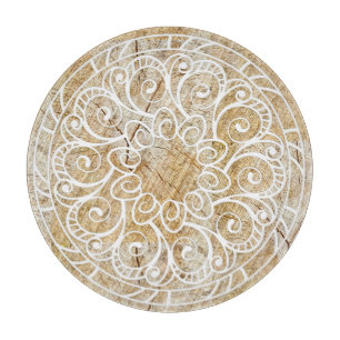 Holzmandala Schneidebrett