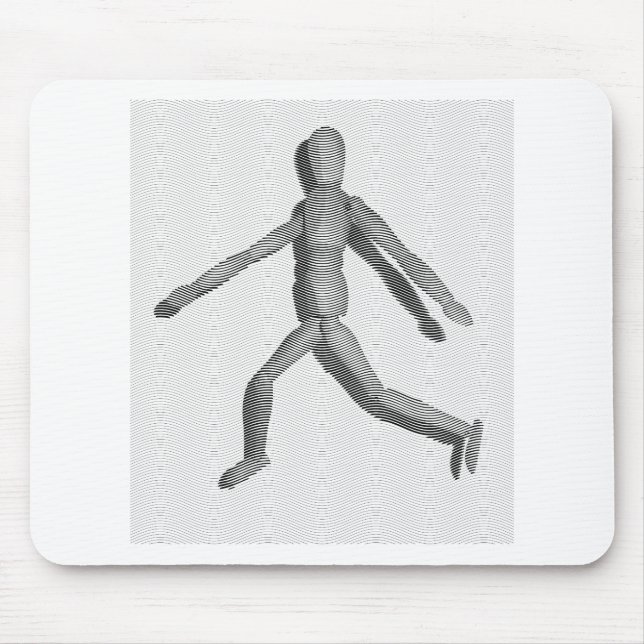 Holzmannequin Mousepad (Vorne)