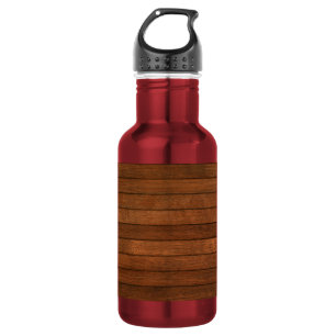 Holzmaserung gebeizter Stil Trinkflasche