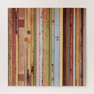 Holzmaterial: Vintage Tapetenstruktur Puzzle